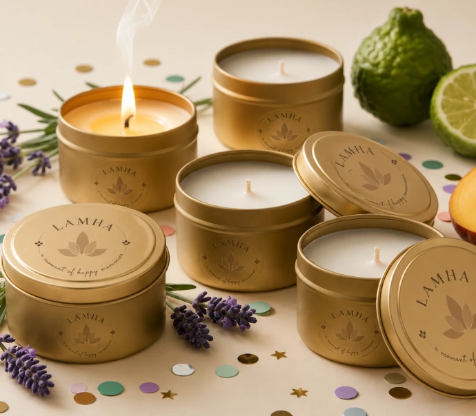 Relaxing luxury wellness candle for corporate employee stress-relief gifts