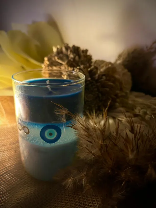 Evil Eye Candle – Protection & Positivity